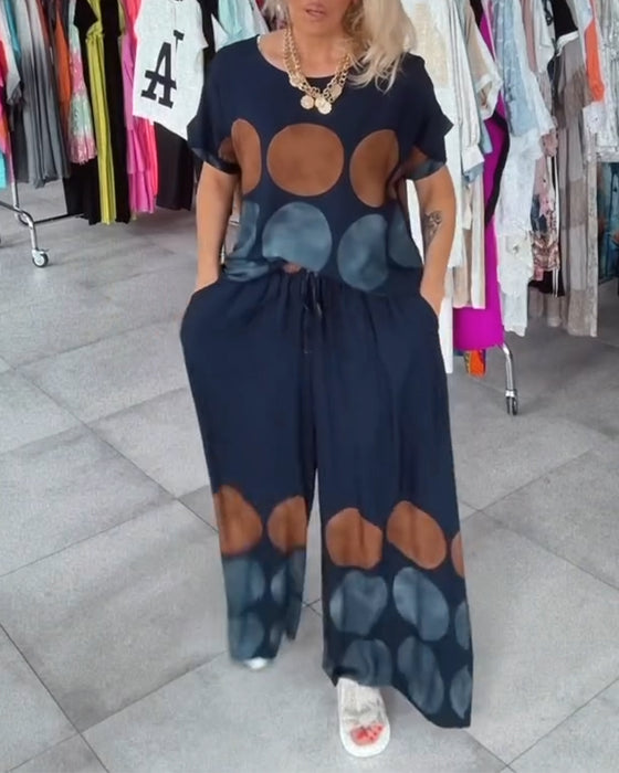Sett Street Fashion Uformell Trykk Todelt