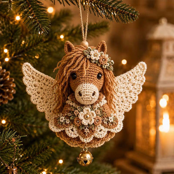 🪽 Dyr Engel Heklet Dekorasjon Gjør Det Selv Sett
