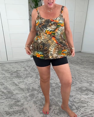 Badedrakt To-Delt Trykket Boksershorts