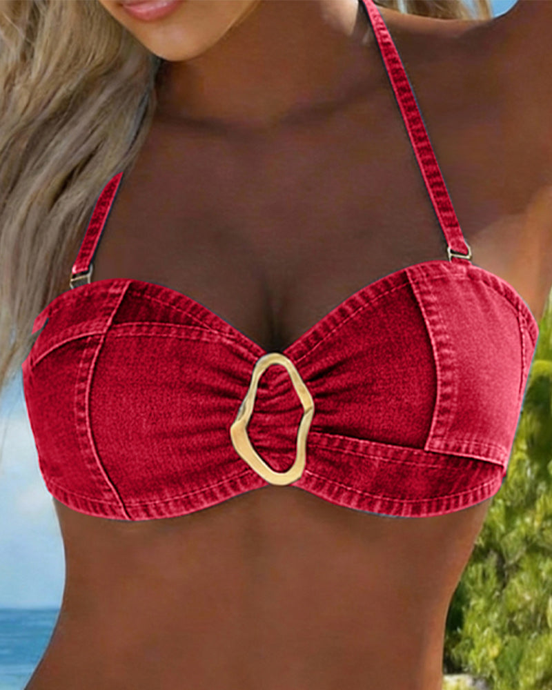 Bikini Seler Metallspenne To-Delt