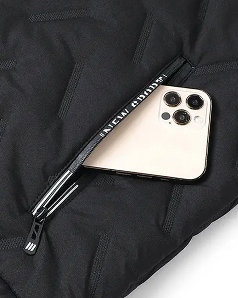 Vest Unisex Vinter Varm Casual Ermeløs Quiltet Med Fleece Foring