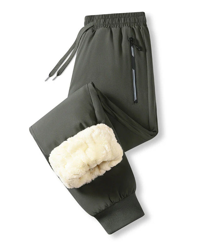 Herre Bukser Varmfôret Vanntette Snøring