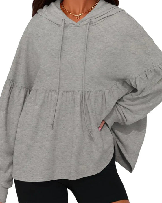 Sweatshirt Hetta Dragsnor Løs