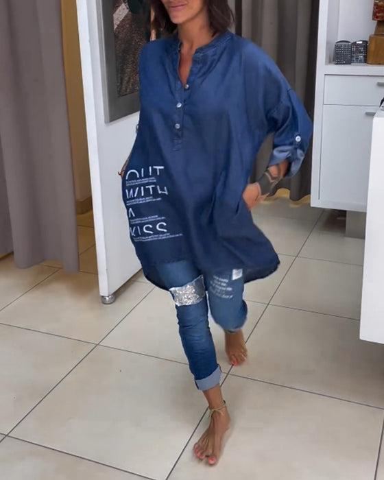 Bokstavtrykk uregelmessig knapp topp