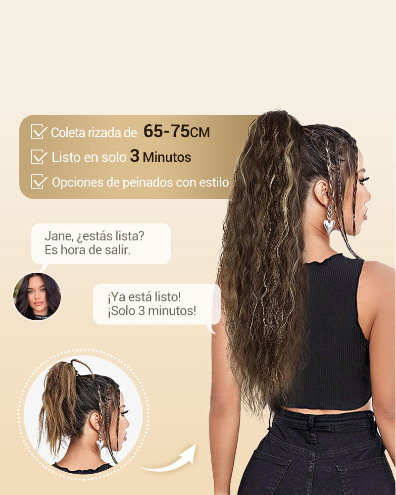 Lang Fyllig Og Krøllet Hårforlengelse