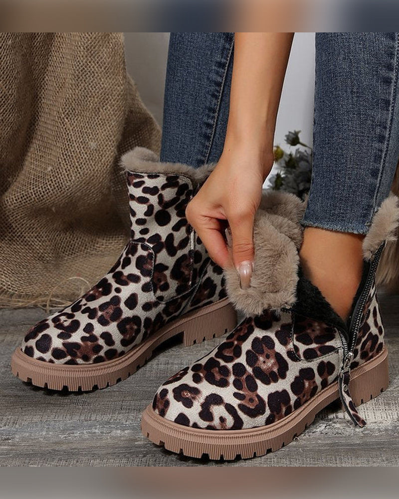 Dame Vinterstøvler Med Fleece