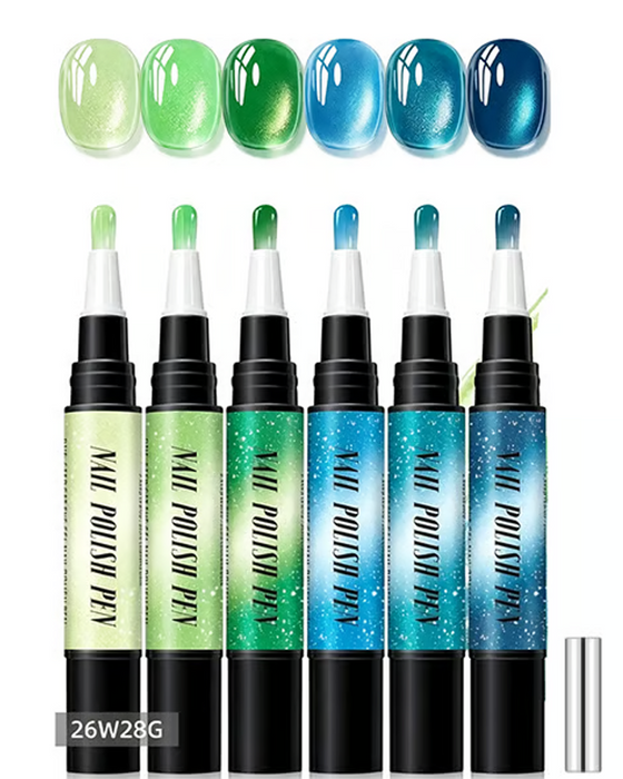 Cat Eye Gel Neglelakk Penne Sett