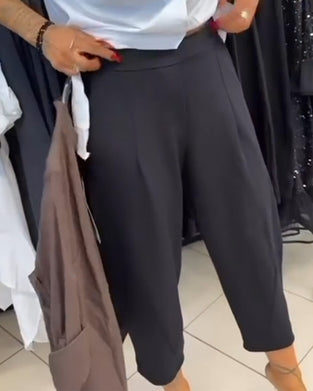 Bukser Stilig Ensfarget Harem