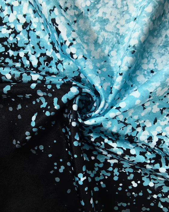 Kjole Ermeløs V-Hals Sommerfugltrykk