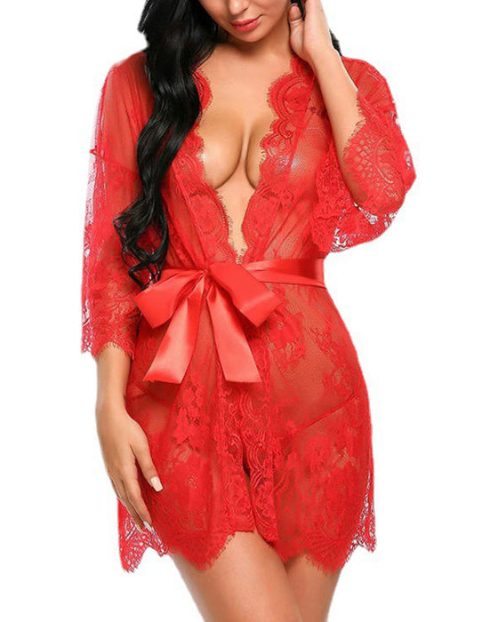 Elegant pyjamas i ensfarget blonder