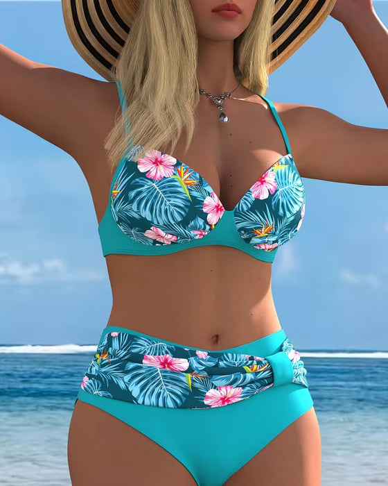 Bikini Trykket Todelt Bh