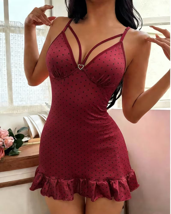 Kjole Sexy Spaghettistropper Søvn