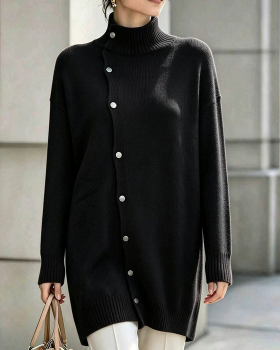 Cardigan Turtleneck Enkelknappet