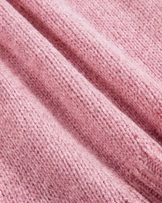 Pullover Knyting Hette Casual