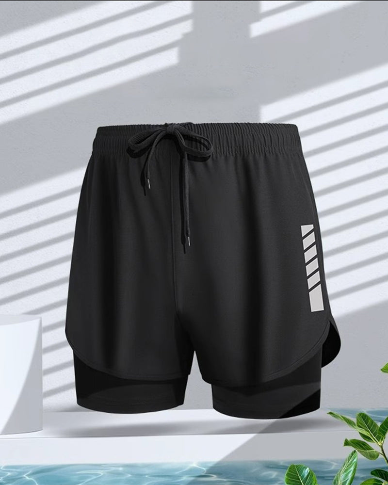 Herrer Shorts Bokserstil Dobbel Lag Beskjedenhet
