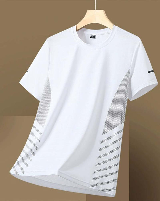 T-Shirt Side Stripe Herre Is Silke