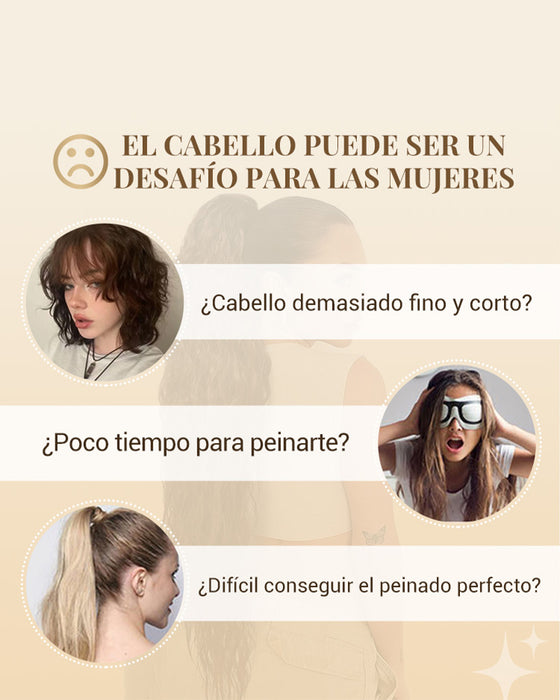 Lang Fyllig Og Krøllet Hårforlengelse