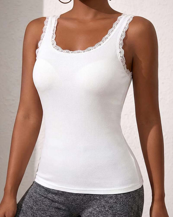 Tank Top Padder Blonder Trim