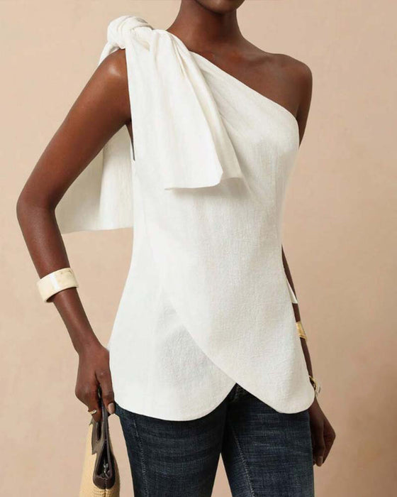 Bluse Off-Shoulder Kors Knyting Design