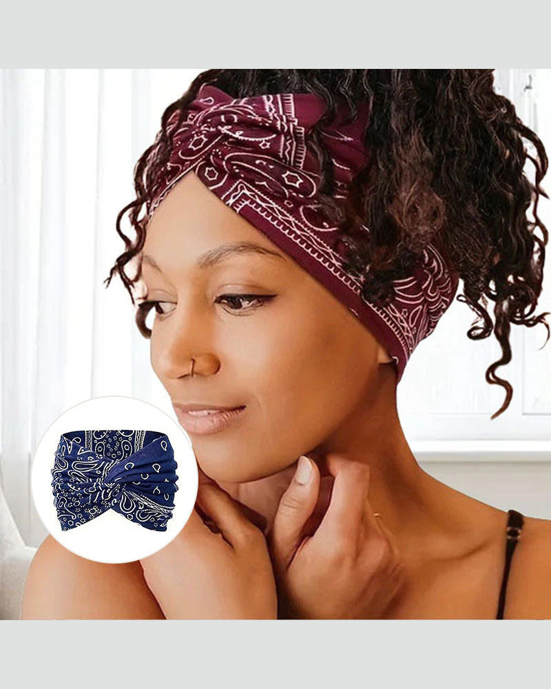 Hårbånd Vintage Stil Bred Slips-Farge