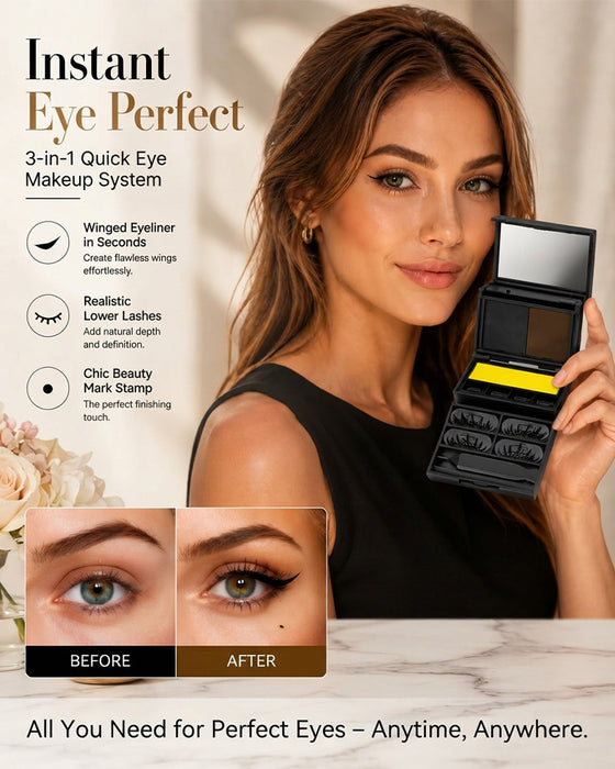3-I-1 Eyeliner Og Vipperstempel-Sett
