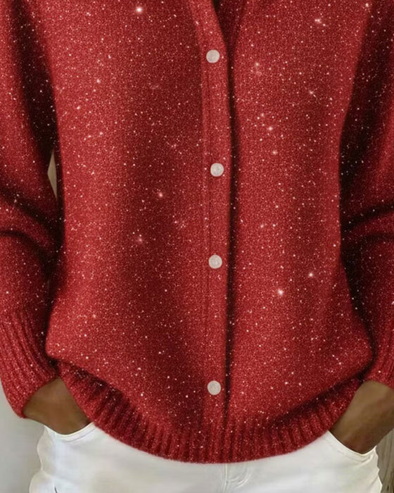Cardigan Slag Casual Lang Erme