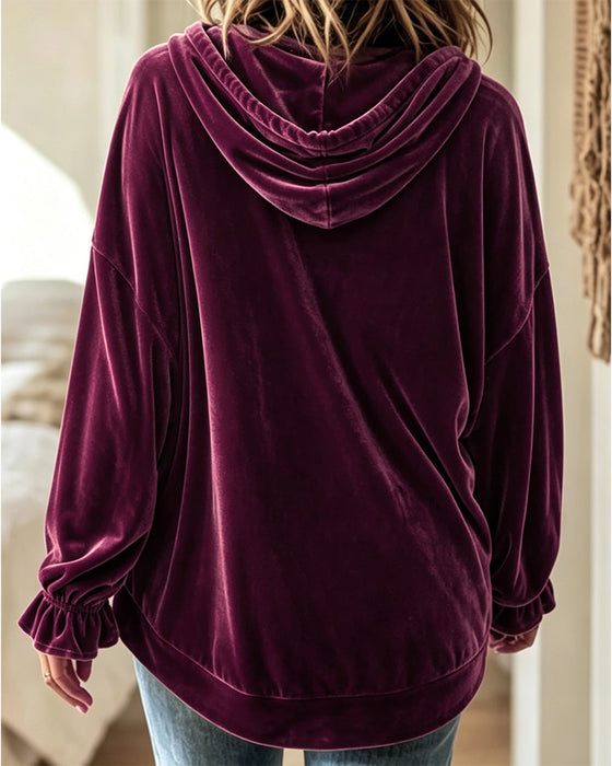 Hoodie Enfarget Langermet