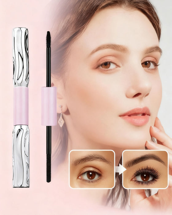 🔥 2-i-1 Langvarig Volumgivende og Krøllende Mascara