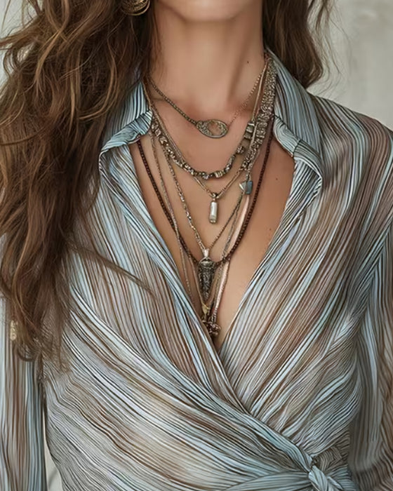 Bluse Slag Stripe Twist Knute