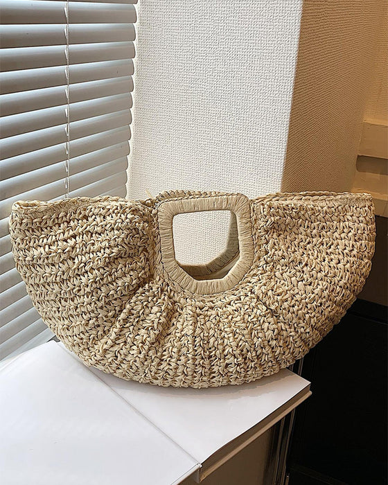 Veske Måneformet Halm