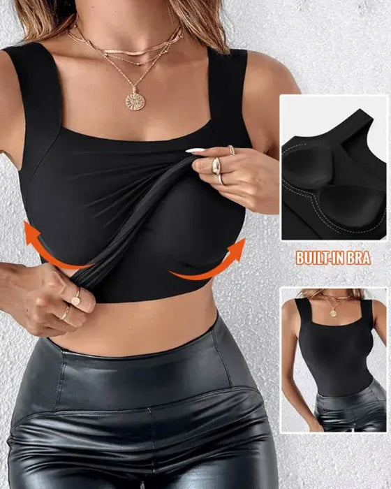 Tanktop Aminosyre Etterbehandling Innebygd Bh