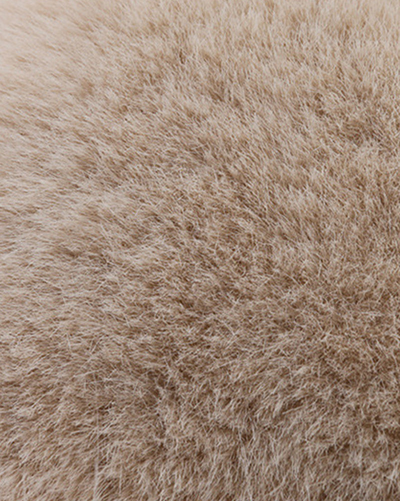 Damehatt I Mongolsk Stil Med Tykt Og Varmt Plysjmateriale