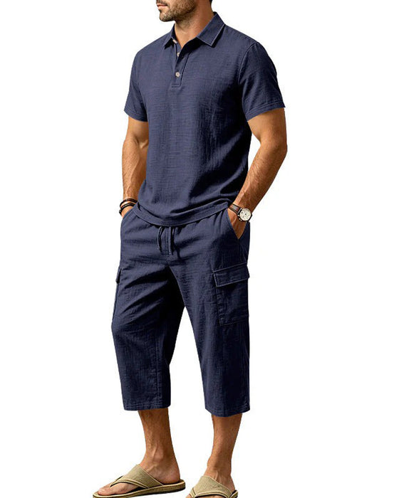 Set Polo Topp Capri Bukser