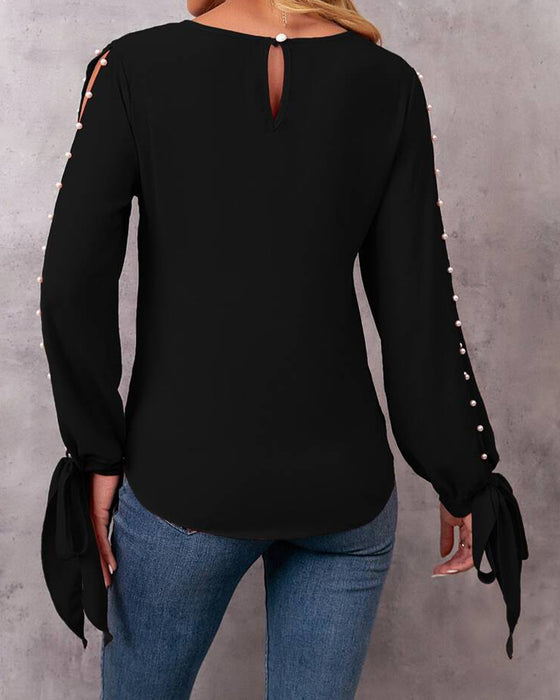 Topp Stilfull Ensfarget Oppknyting Perlebrodert