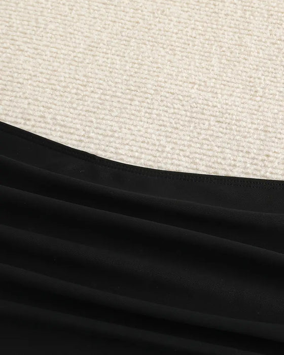 Badetøy Underdel Plissert Ensfarget Høy Midje