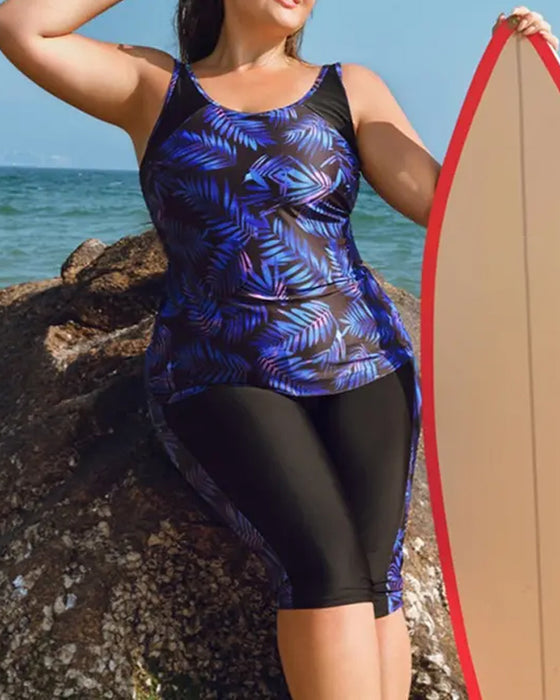Ferie Trykt Ermeløs Tankini
