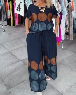 Sett Street Fashion Uformell Trykk Todelt