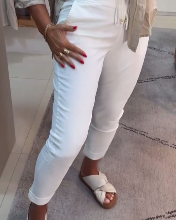 Blyantbukser Casual Med Snøring