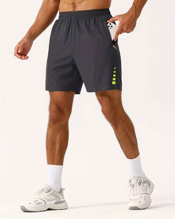 Herrer Shorts Strikk I Midjen Avslappnet