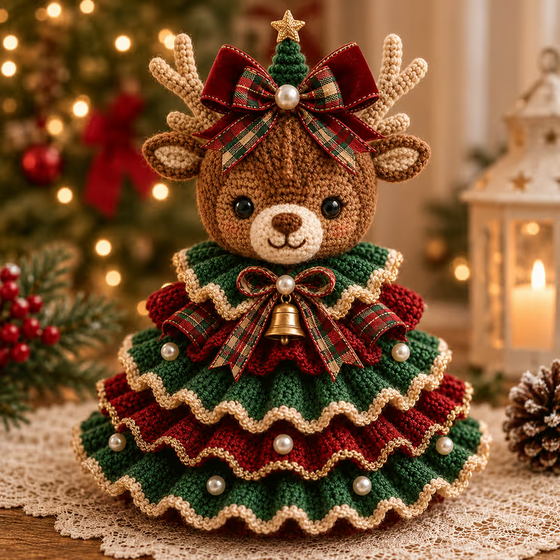 🎄 Hekle Dyr Juletre DIY Sett
