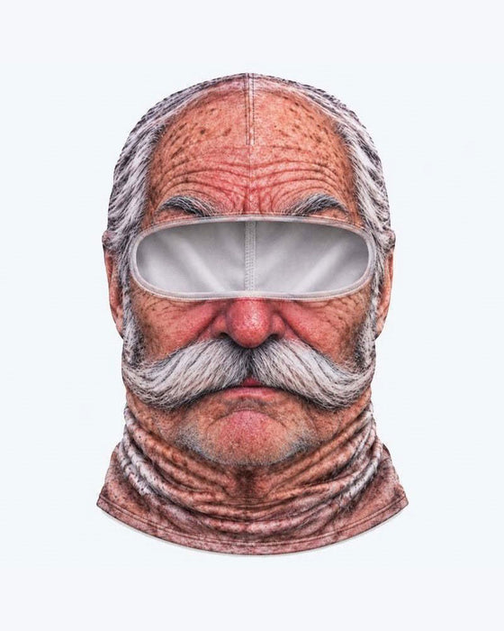Maske Morsom 3d Sur Gammel Mann Ski