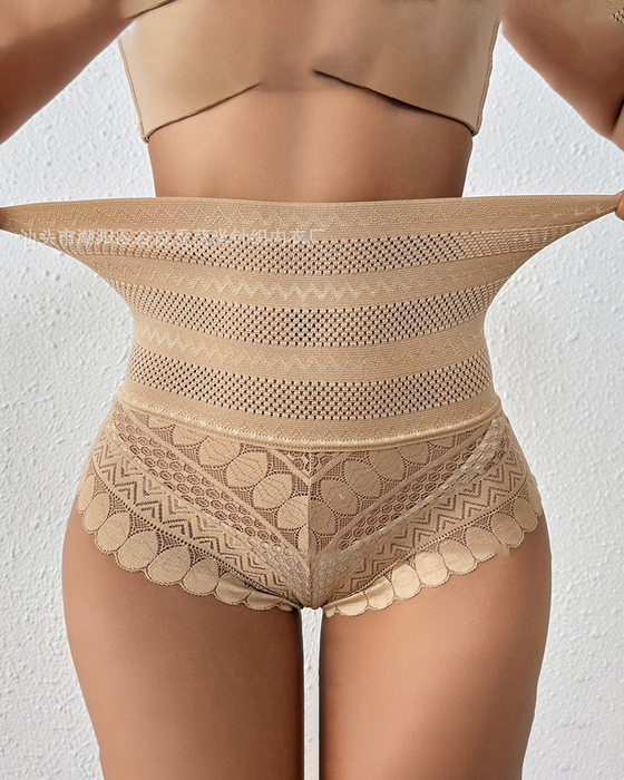 Shapewear Kvinner Sømløs Ren Bomullskile Mavekontroll Truse Formende G-streng Damebukser Gnaging Sklisikker Kroppsformende Shorts Høy Midje Figurundertøy Med Mavekontroll