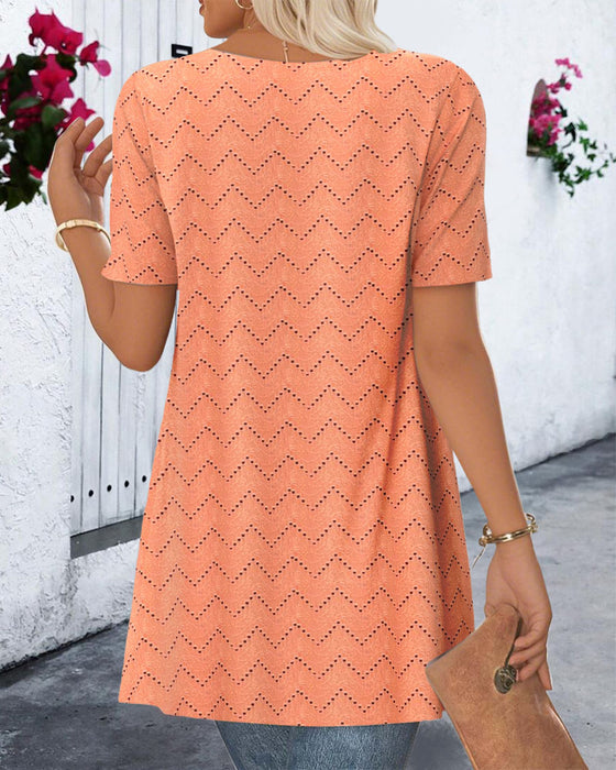 Bluse Falsk To-Delt Hult Trykk