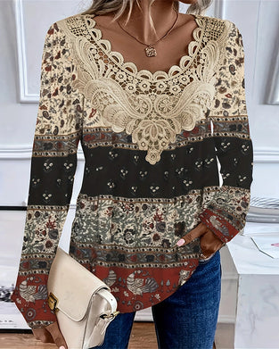 T-skjorte retro mote avslappet trykt