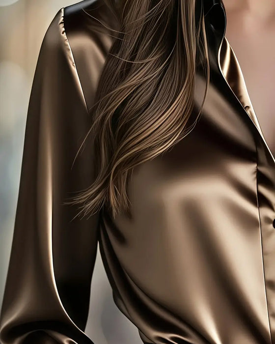 Skjorte Moteriktig Forretningssateng Fargeblokk