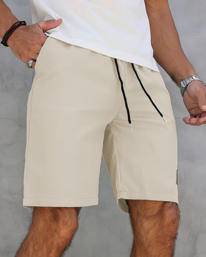Shorts Lær Etikett Uformell
