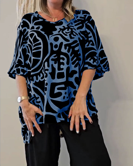 Topp Abstrakt Botanisk Print Løs