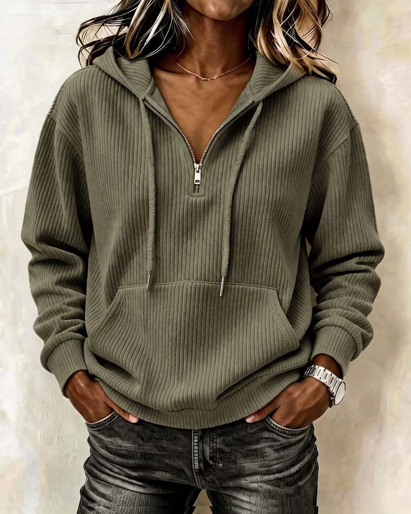 Hoodie Mote Lang Erme