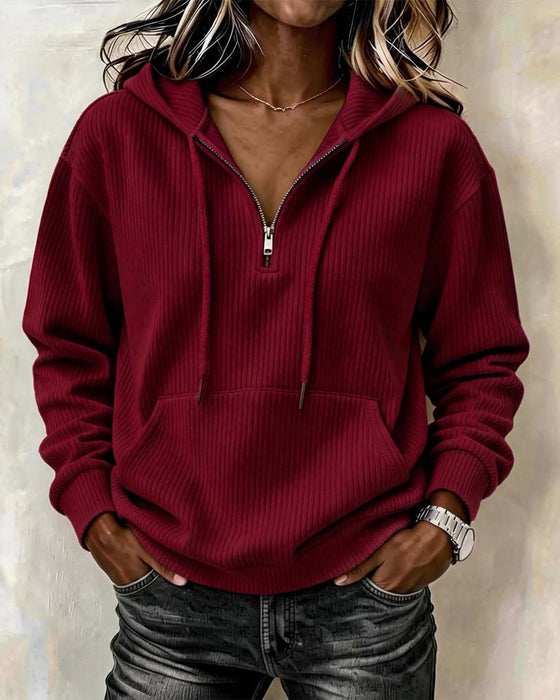 Hoodie Mote Lang Erme