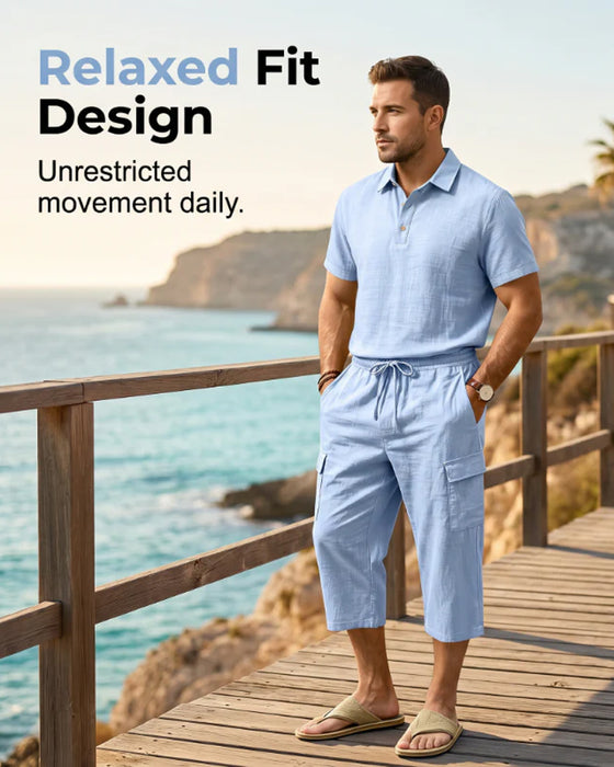 Set Polo Topp Capri Bukser